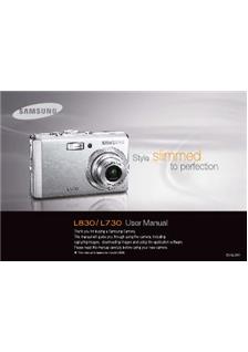 Samsung L 730 manual. Camera Instructions.